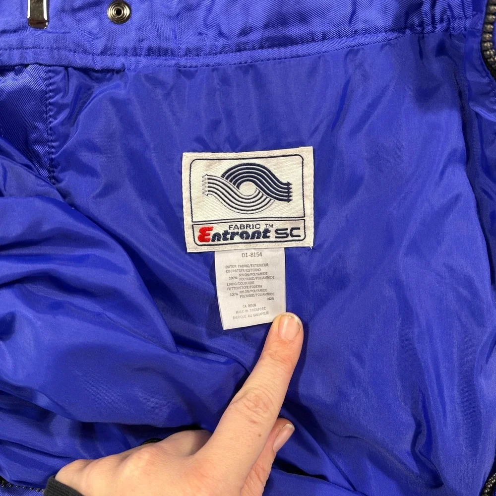 Vintage Descente Snow Pants Mens 36 Blue Entrant‎ SC Insulated Ski Snowboard 90s